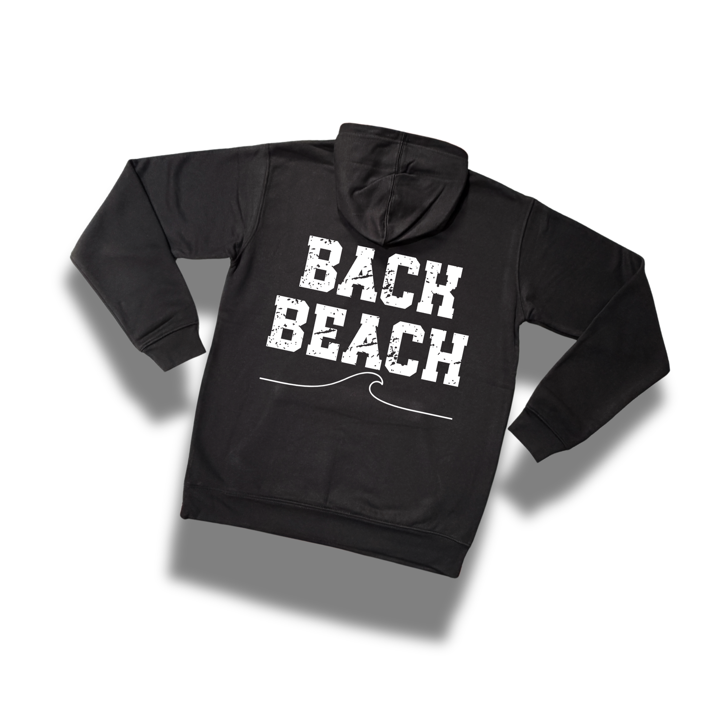 Front Beach / Back Beach Hoodie – Black