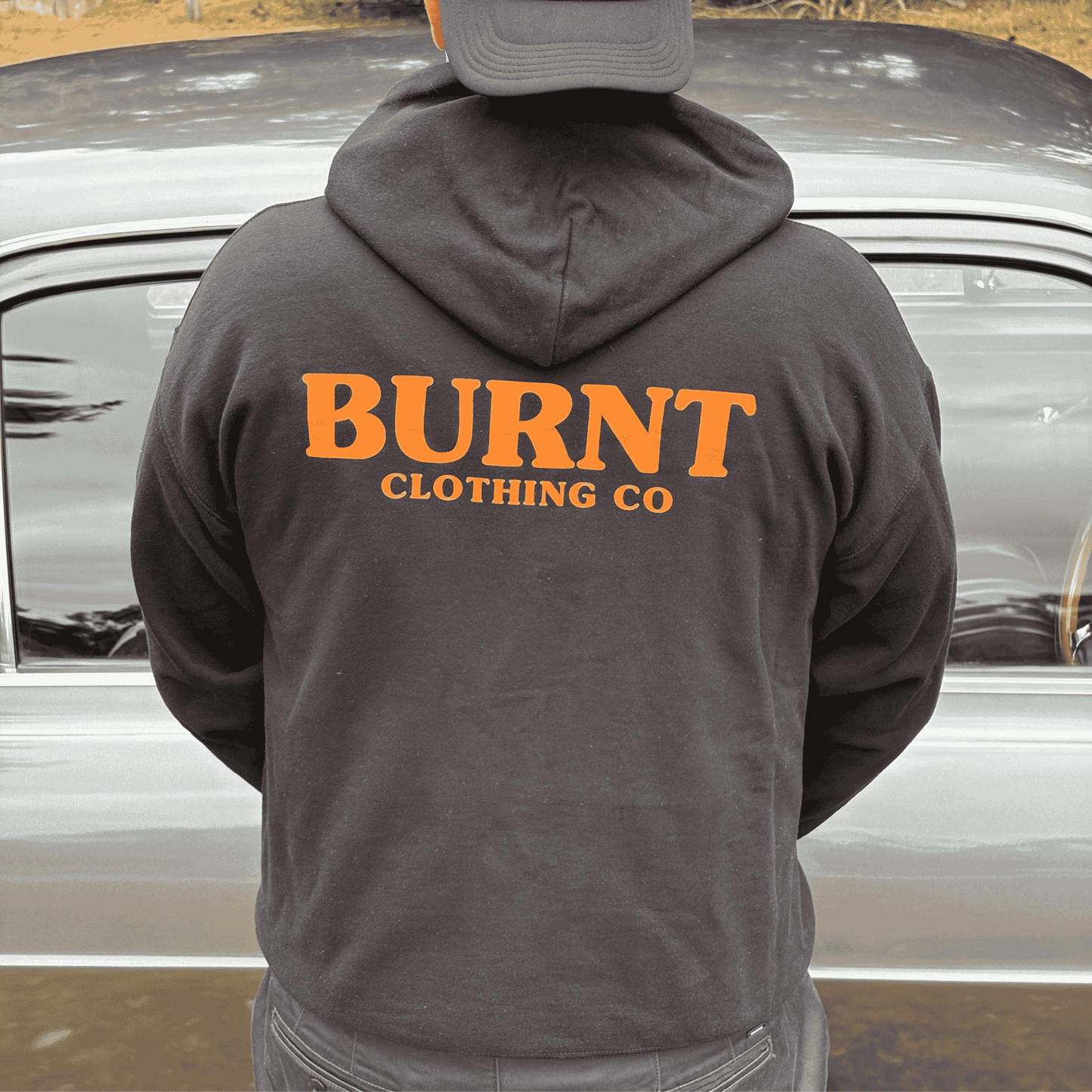 The Lucky #17 Origin Hoodie - Orange Lettering