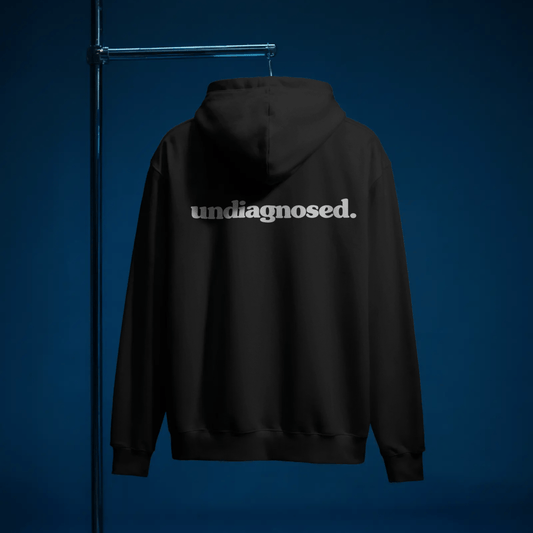 undiagnosed. Hoodie - Black/ White