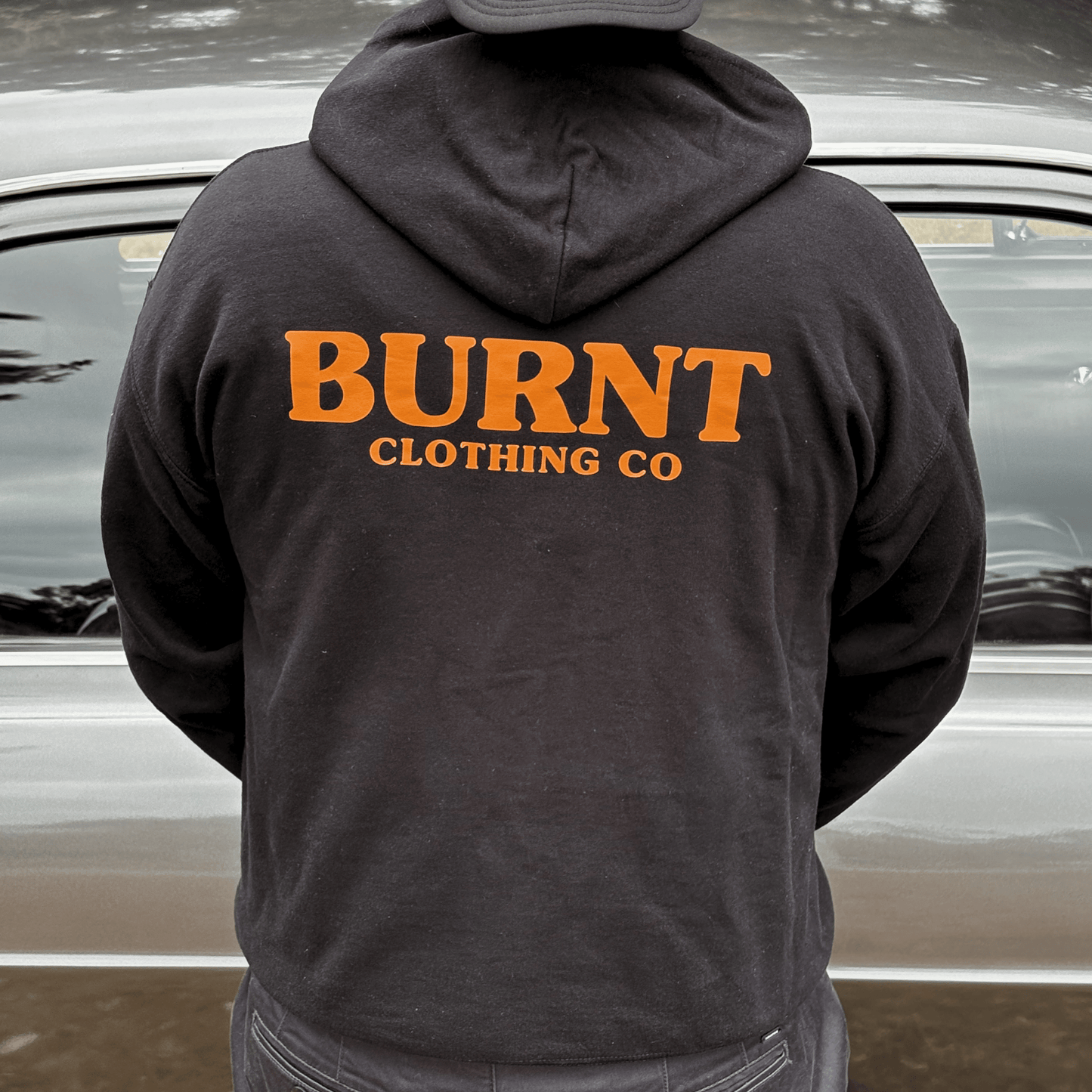 The Lucky #17 Origin Hoodie - Orange Lettering