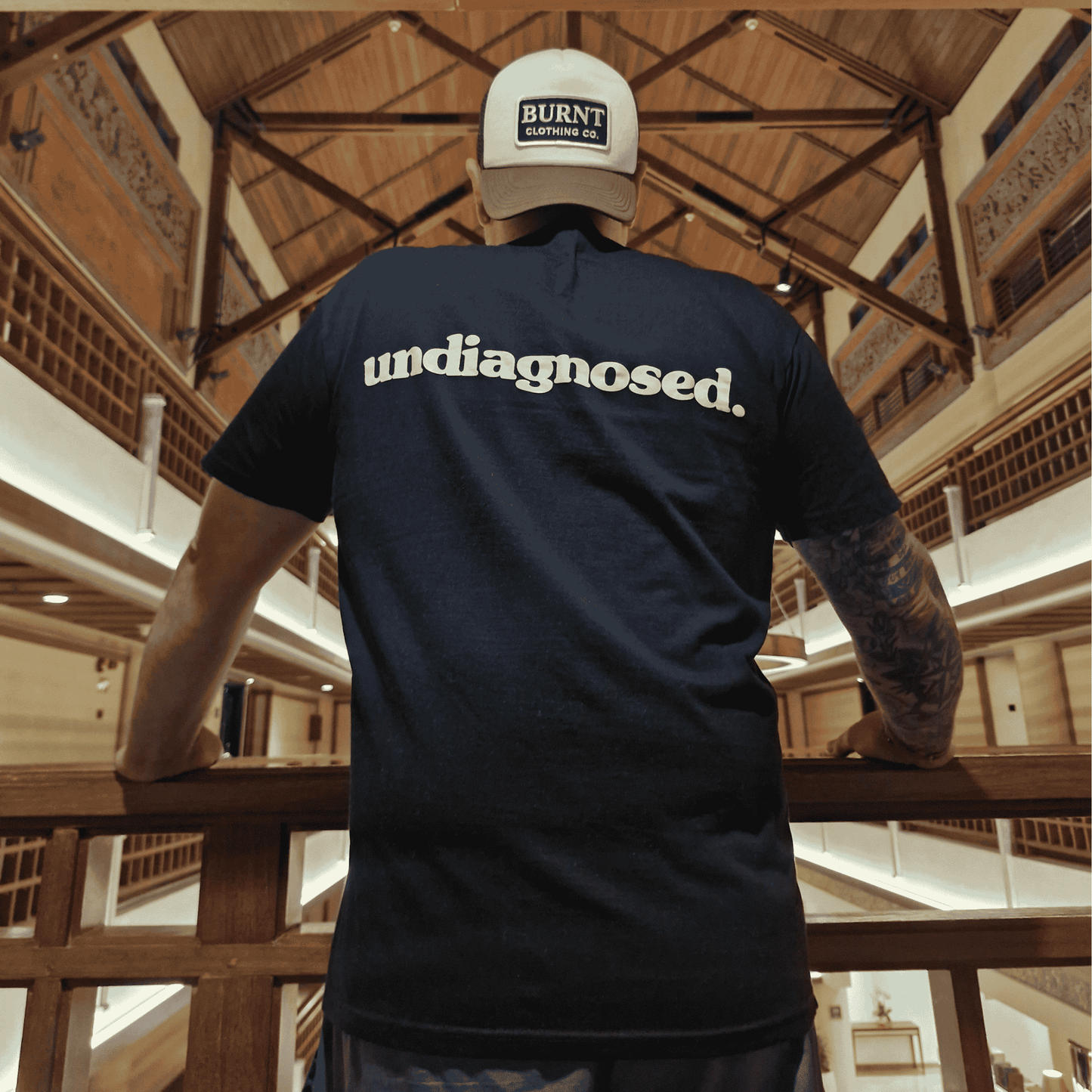 undiagnosed. Tee - Black/ White