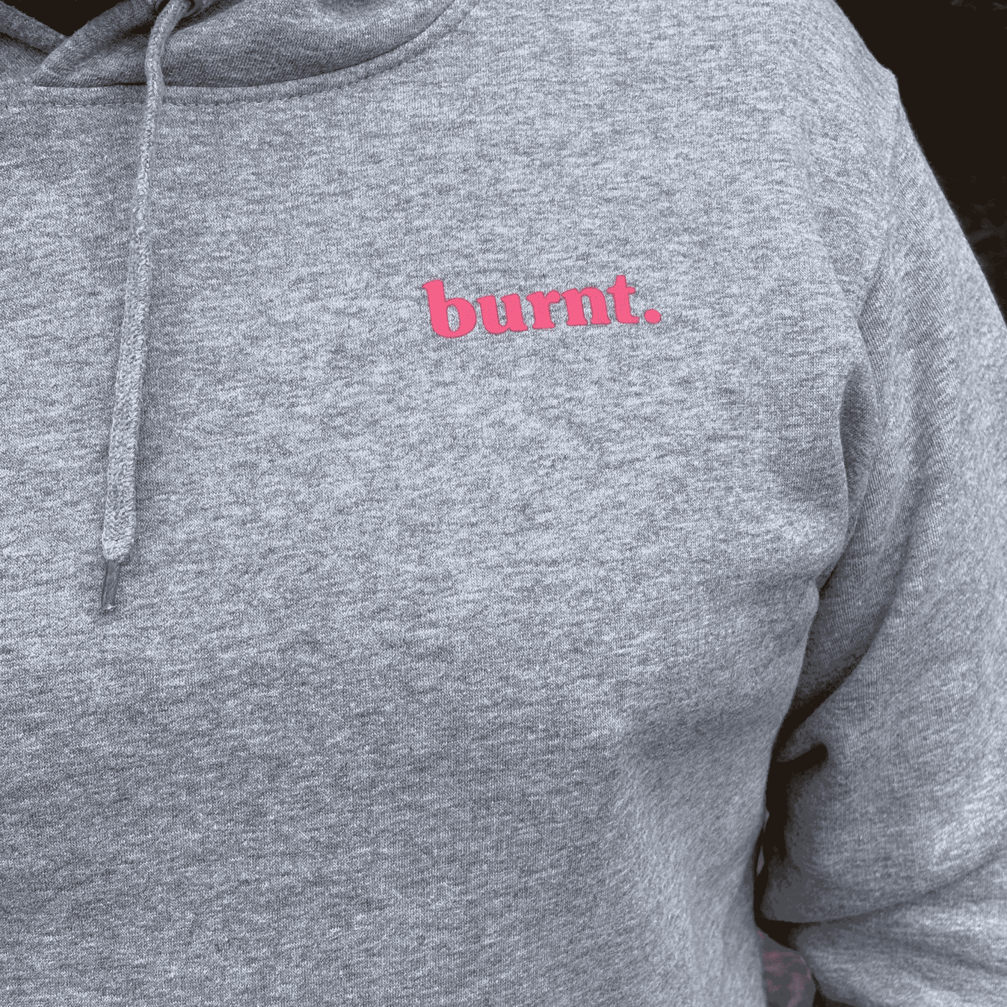 undiagnosed. Unicorn Hoodie - Grey Marle/ Pink