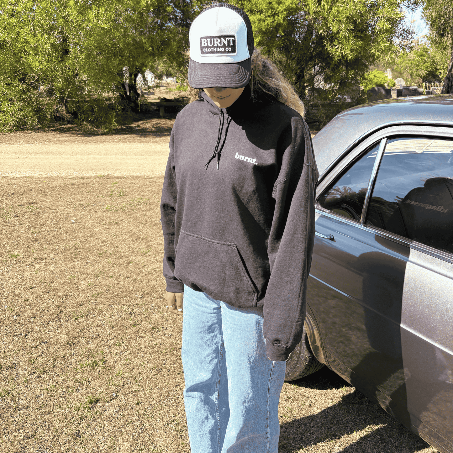 undiagnosed. Hoodie - Black/ White